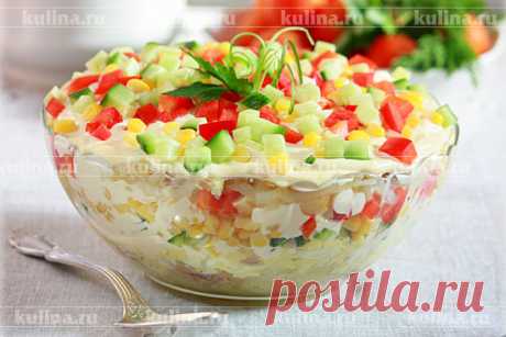 Салат с тунцом и яйцом – рецепт приготовления с фото от Kulina.Ru