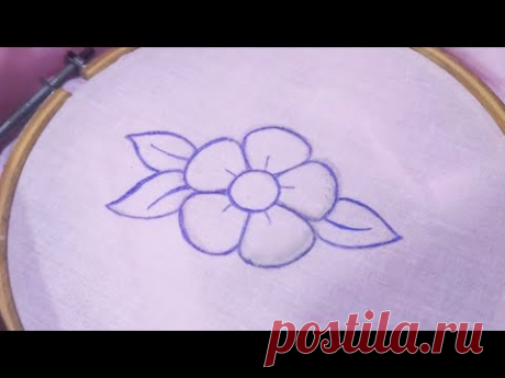 Fancy Flower Embroidery Design (Hand Embroidery Work)