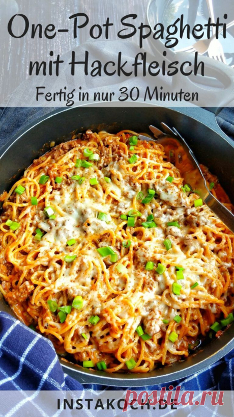 Dies enthält ein Bild von: One Pot Spaghetti