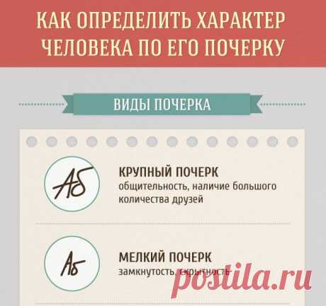 ЧТО ГОВОРИТ О ЧЕЛОВЕКЕ ЕГО ПОЧЕРК? / Болталка / Разговоры на любые темы