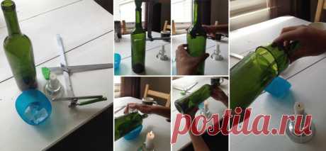 Как разрезать стеклянную бутылку в домашних условиях: способы