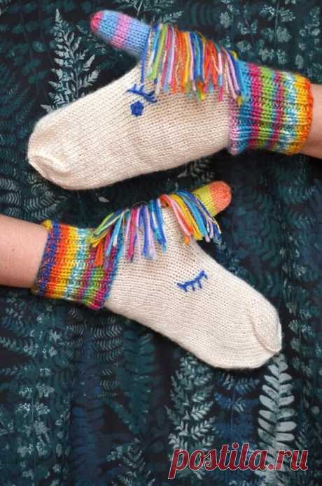 Интересные идеи вязаных варежек и носочков для детей. | Handmade для всех | Яндекс Дзен
