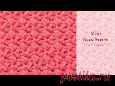 How To: Crochet The Mini Bean Stitch - Easy Tutorial