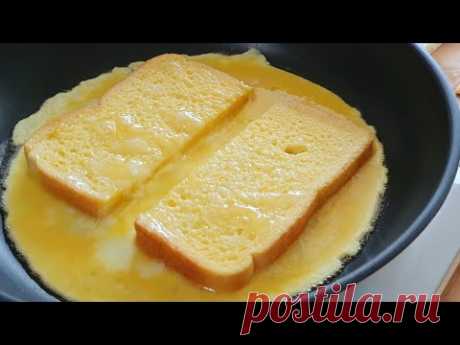 [초간단] 원팬토스트 만들기 | How to make one pan egg toast | 메리니즈부엌