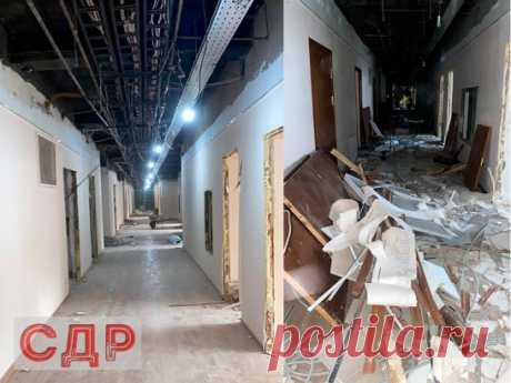 Демонтаж помещений в московской больнице на 3 этажах | Компания работает в Москва и МО