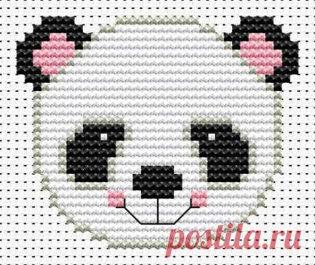 11ct Cross Stitch Kit -Fat Cat- Sew simple Cute Panda - 7.8x6.4cm kids beginners | eBay