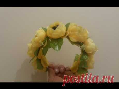 DIY Летний венок для волос / Summer wreath for hair