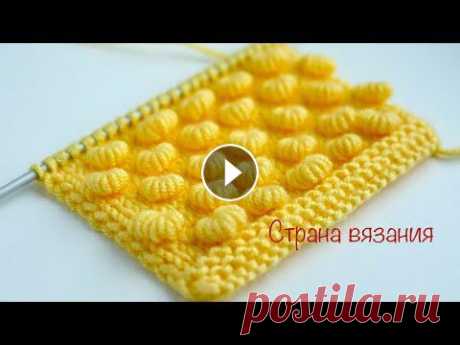 Узоры спицами. Узор «Завитки». Knitting patterns. Curls pattern. Очень красивый рельефный узор «Завитки» используется для вязания пледов или как отделку. Раппорт узора 4 петли и 8 рядов. Для образца набираем количес...