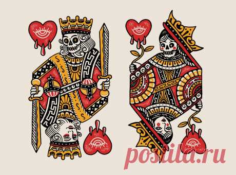 KING & QUEEN for Bad Monday Apparel by cmpt_rules on Dribbble