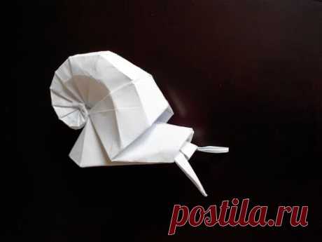 Улитка в ракушке оригами (Shiri Daniel), Snail shell in origami