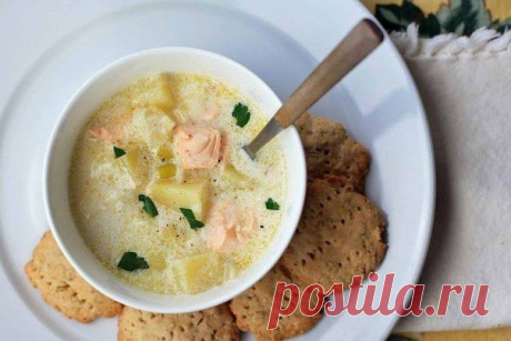 Лохикейтто - финский сливочный суп с лососем
