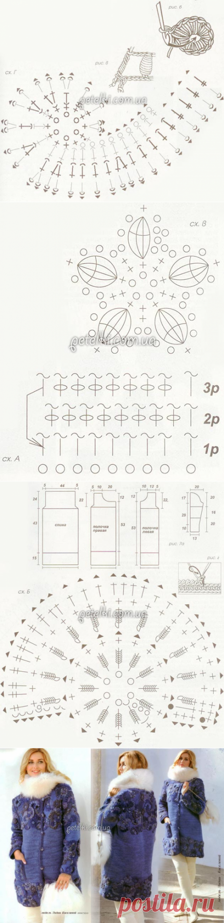 Пальто Лидии Киселевой. Как вязать