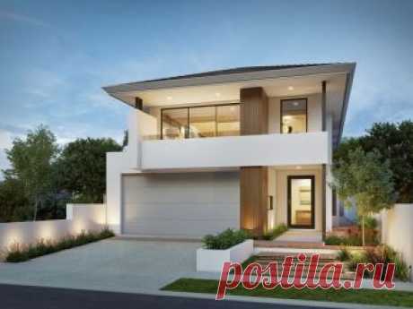 Проект дома из Австралии площадь  331.74m2. Для узкого участка.