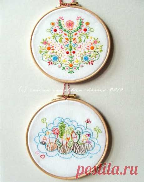 Carina's Craftblog: Embroidery hoop framing tutorial