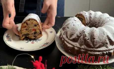 Английский Рождественский кекс с сухофруктами простой рецепт пошаговый