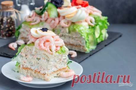 Закусочные торты вместо салата: с овощами, грибами, колбасой | POVAR.RU | Яндекс Дзен