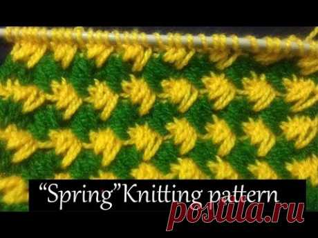 बसंती /Spring  Knitting pattern Design   2018