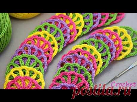 ВЯЖУ КРЮЧКОМ что-то ИНТЕРЕСНОЕ!  Вязание из остатков пряжи  Easy to Crochet pattern for beginners