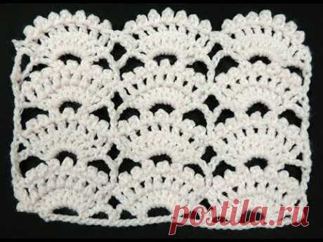 Crochet : Punto Abanico # 8