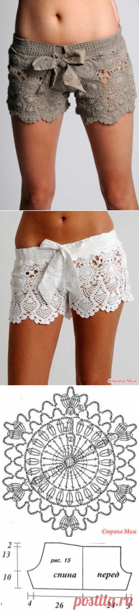 Outstanding Crochet: Something borrowed. Crochet shorts. Pattern.