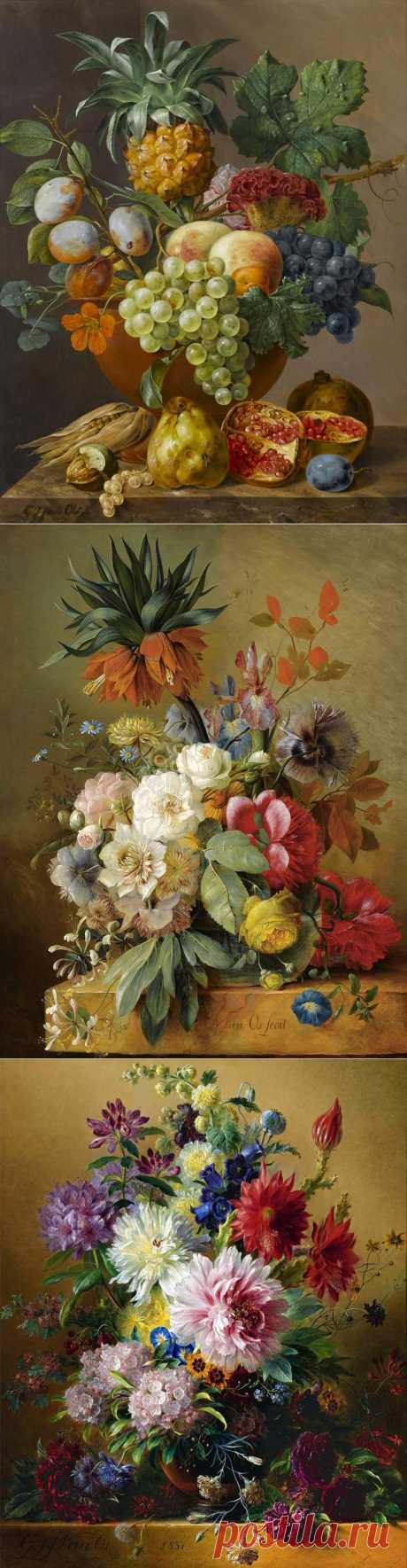 Старинно Цветочное. Georgius Jacobus Johannes van Os (1782-1861).