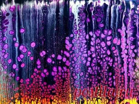 (62) Acrylic Pour Swipe Mixed Brands in Rainbow Colors Paper Towel Method with Sandra Lett 030718