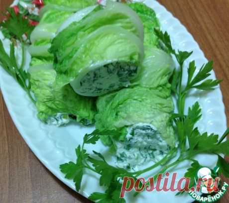 Творожные рулетики с зеленью "Нежное прикосновение" – кулинарный рецепт