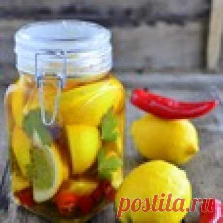 Маринованные лимоны с чили Кулинарный рецепт
