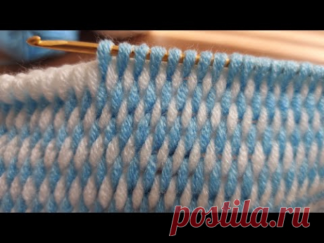 Super Easy Tunisian Knitting - Tunus İşi Muhteşemmm Örgü Modeli