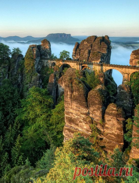 “Bastei Bridge, Germany | Photo by jens zschekel”