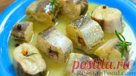 Рецепт: Нежный хек в луковом соусе на RussianFood.com