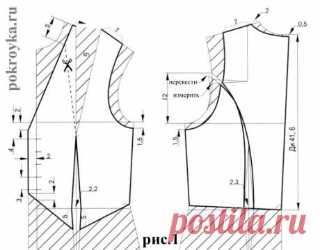 Как сшить жилетку с подкладкой? Выкройка женского жилета | | pokroyka.ru-уроки кроя и шитья