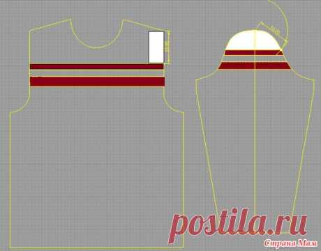 Как рассчитать совпадение полос проймы и рукава - Вязание - Страна Мам