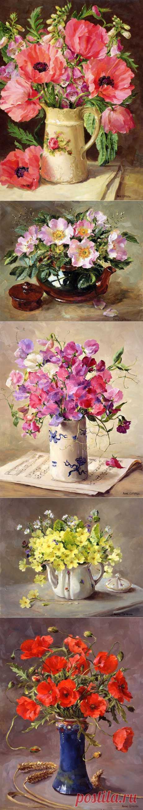 Много,много цветов... Anne Cotterill (British, 1933-2010).