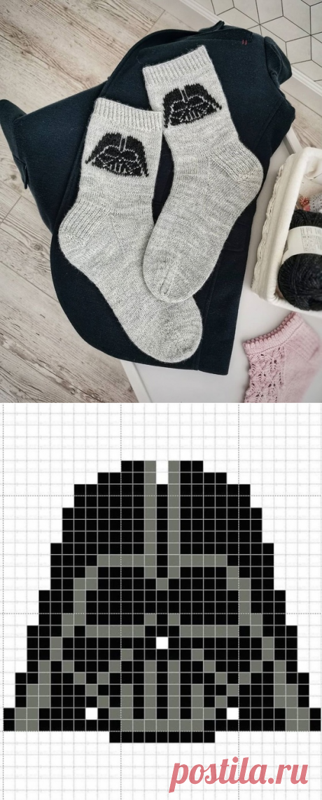 Носочки для любителей звездный войн от by_ignatova.knit