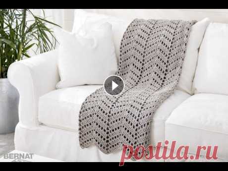 УЗОР "ЗИГЗАГ" крючком./Zigzag crochet PATTERN. Простой узор "ЗИГЗАГ"для пледа, покрывала. Красиво будет смотреться, если использовать разные цвета пряжи. Помощь каналу карта сбербанка 220...