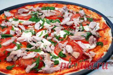 Пицца с курицей (pizza alla pollo) - фоторецепт Рецепт Сергея Джуренко