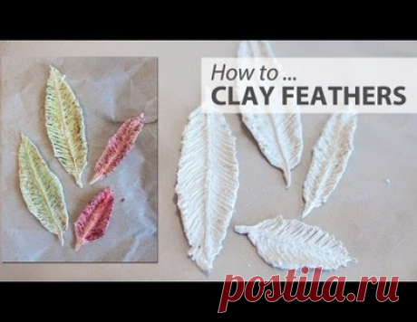 VIDEO - handmade Clay Feathers