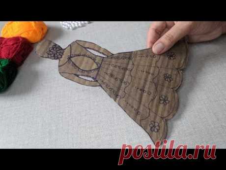 Amazing Hand Making Doll design trick | Super Easy Hand Embroidery design idea