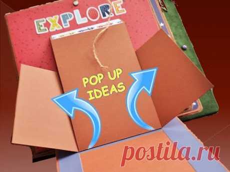 ДЕТСКИЙ ПОП АП АЛЬБОМ / SCRAPBOOK / SCRAPBOOKING TUTORIAL POP UP ALBUM - YouTube