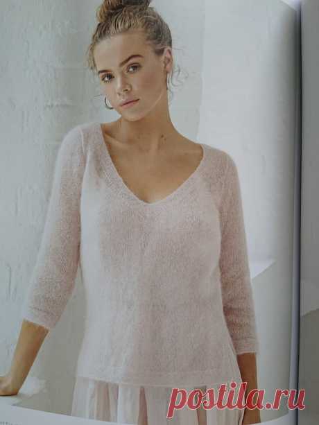 Схемы вязания спицами: 5 модных пуловеров для женщин из мохера с описанием | Изба-вязальня | Яндекс Дзен