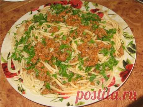 Спагетти с соусом "А-ля Болоньез" Кулинарный рецепт