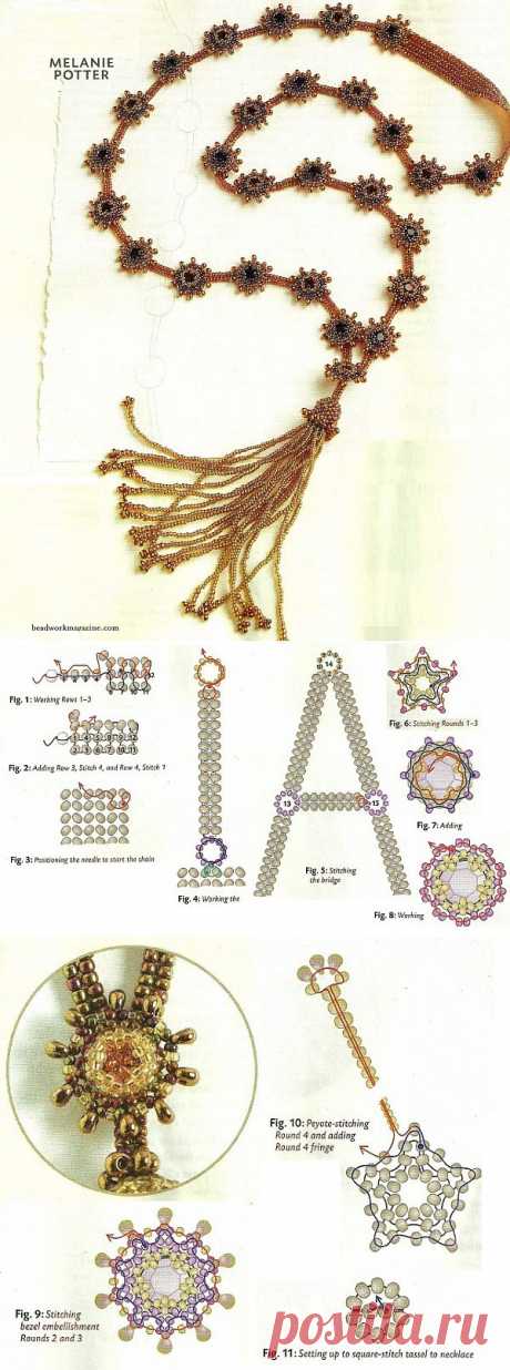 Бисероплетение - Колье с кисточками - 27 Февраля 2013 - Статьи - Умелые ручки