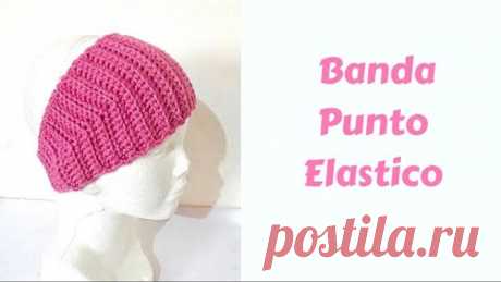 BANDA PUNTO ELASTICO Tejido a crochet paso a paso