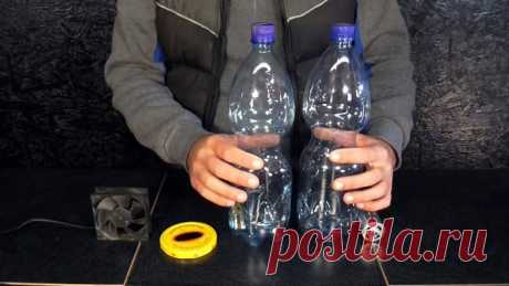 Как из пластиковых бутылок сделать мощный пылесос 12 В