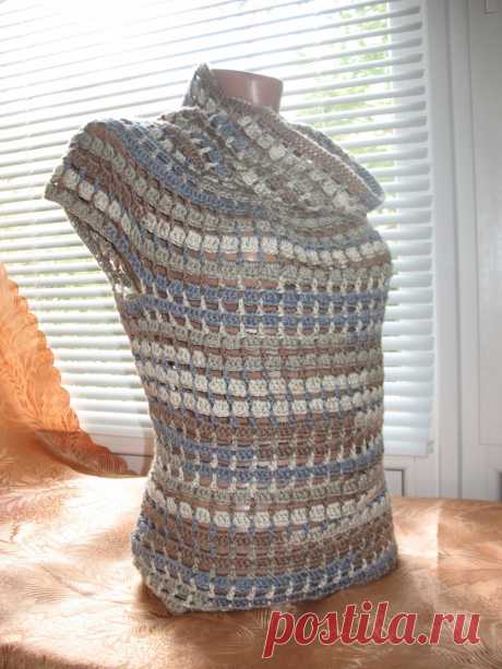 Пуловер с коротким рукавом для прохладных летних вечеров / KNITLY.com - блог о рукоделии, мастерклассы