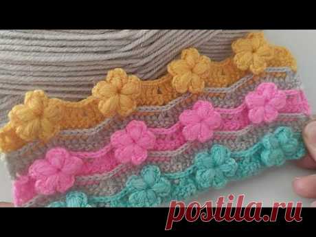 GORGEUS 🌸 Everyone loved this flower crochet work. baby blanket, bedspread model