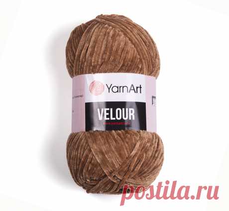 Пряжа YarnArt Velour 843 кофе с молоком купить по цене 175.00 руб. в Новосибирске