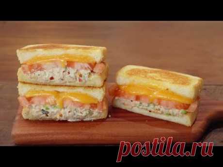 Как приготовить бутерброд с тунцом :: Сырный бутерброд с тунцом :: Тост с тунцом :: Луч Box