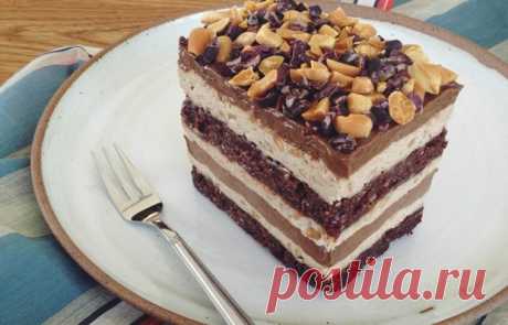 Шоколадный торт с арахисовой пастой - кулинарный пошаговый рецепт с фото • INMYROOM FOOD